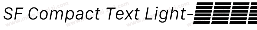 SF Compact Text Light字体转换